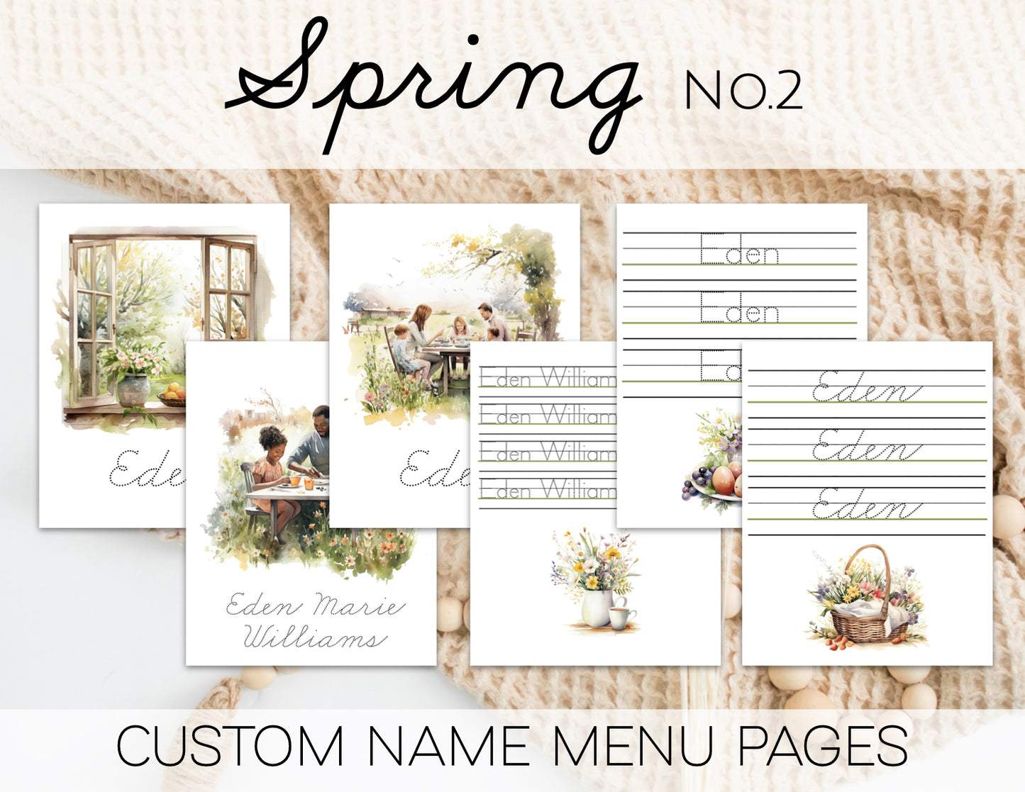 Spring Custom Name Pages