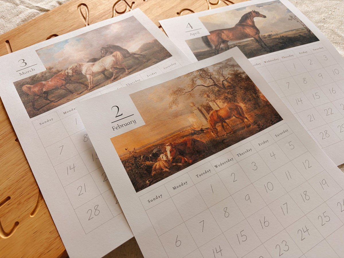 Equestrian Morning Menu 2026-2027 Calendar