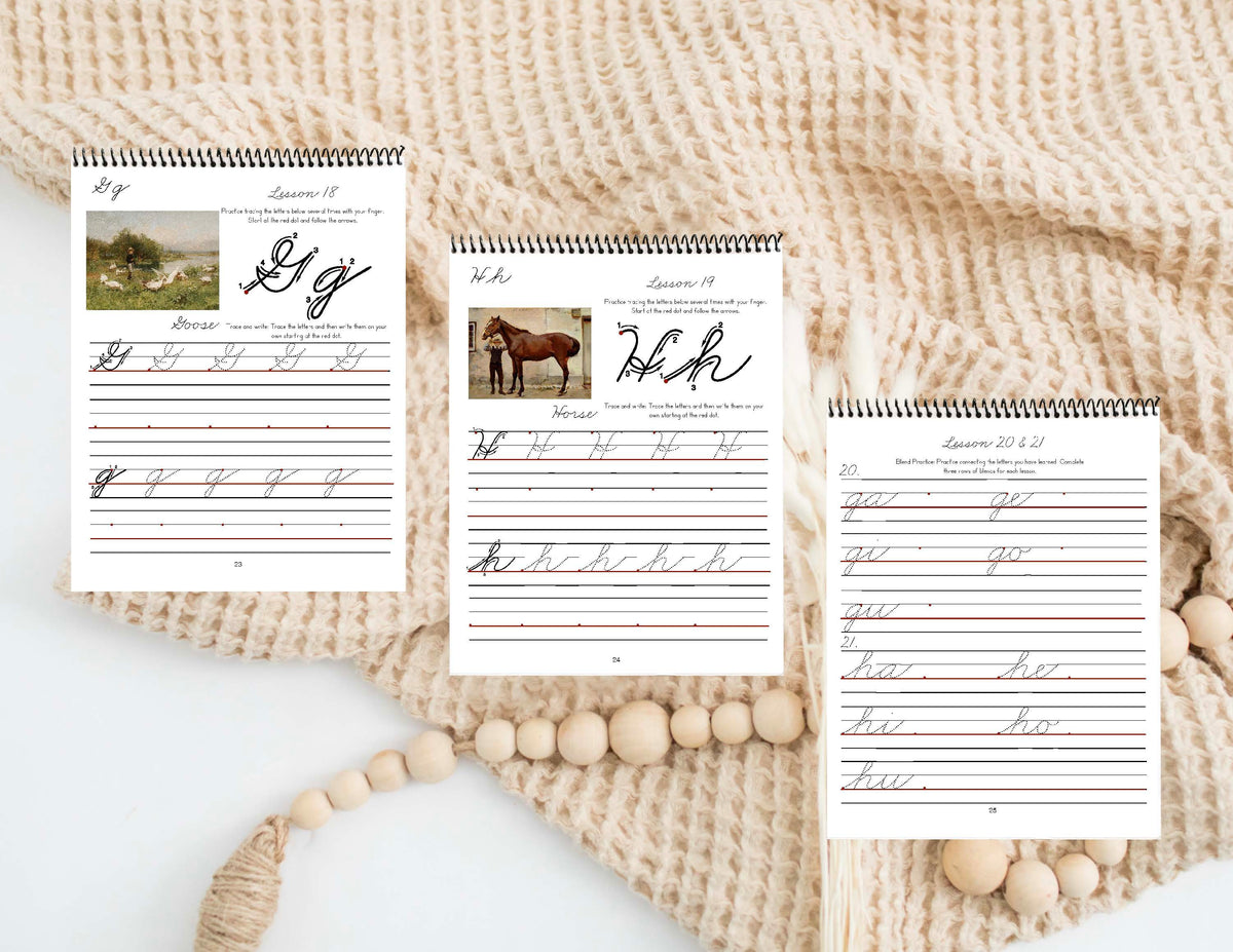 Fine Art in Cursive Primer - Digital Download – Verily Schoolhouse Shop