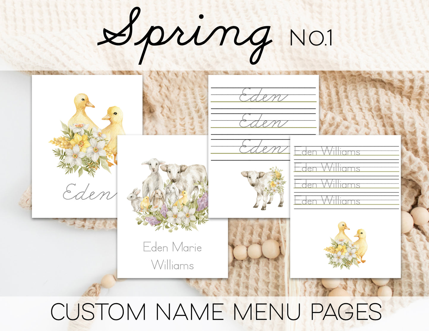 Spring Custom Name Pages