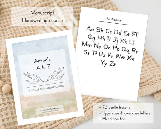 Animals A to Z Manuscript Book