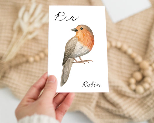 Animals A - Z Cursive Flashcards