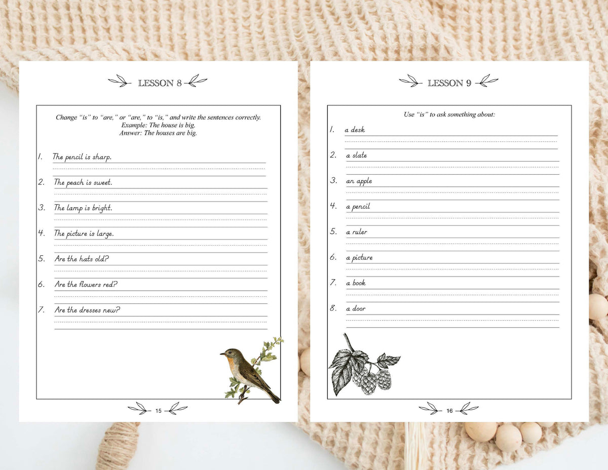 Simple Lesson Book Simple Lessons in Grammar Book One - Digital Download – Verily ...