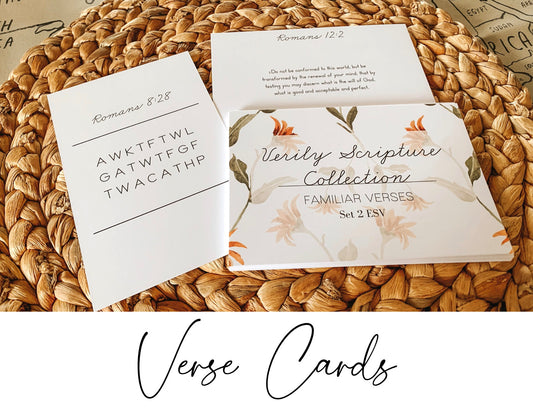 Bible Memory Verse Cards