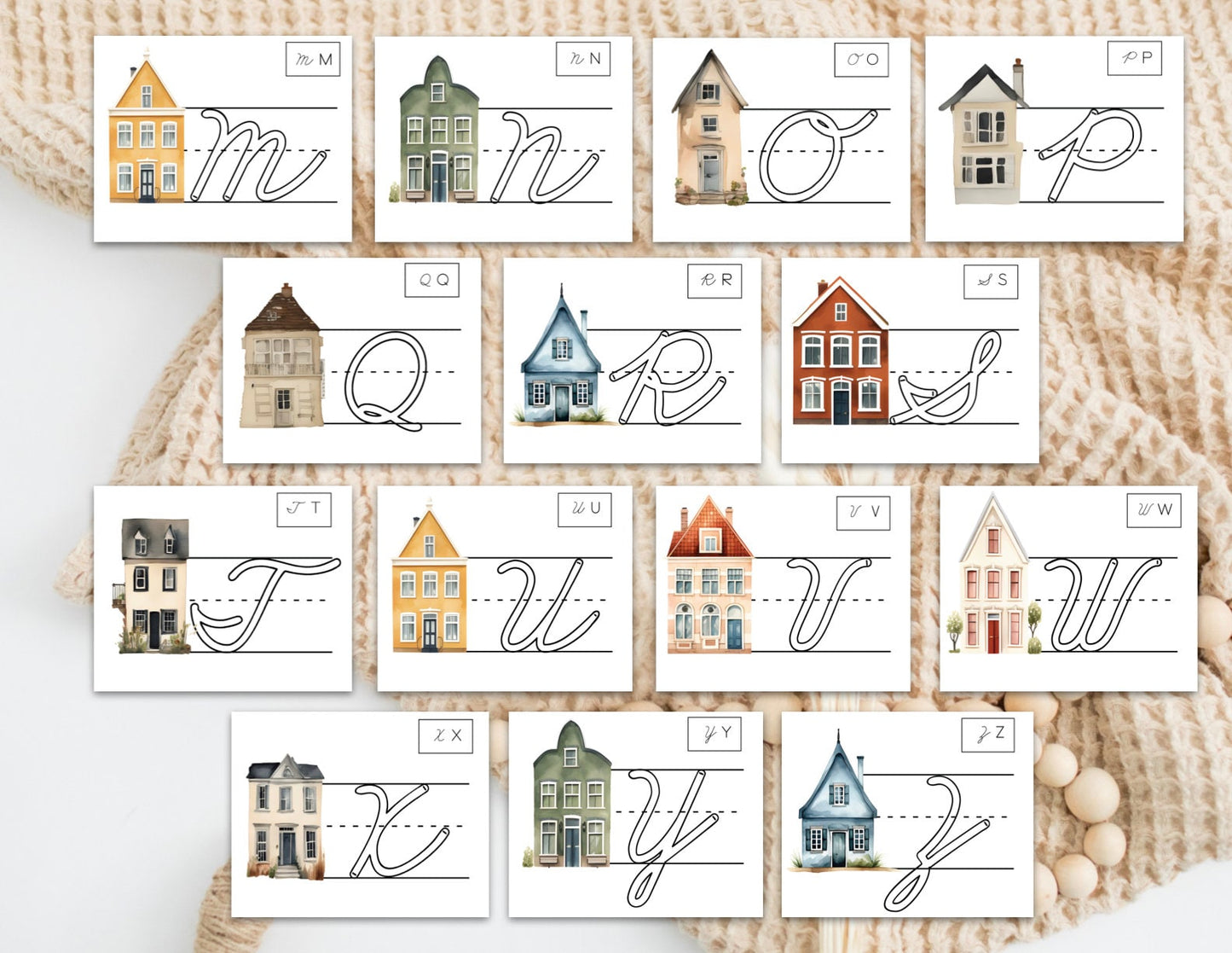 Letter Homes Cursive Formation Pages