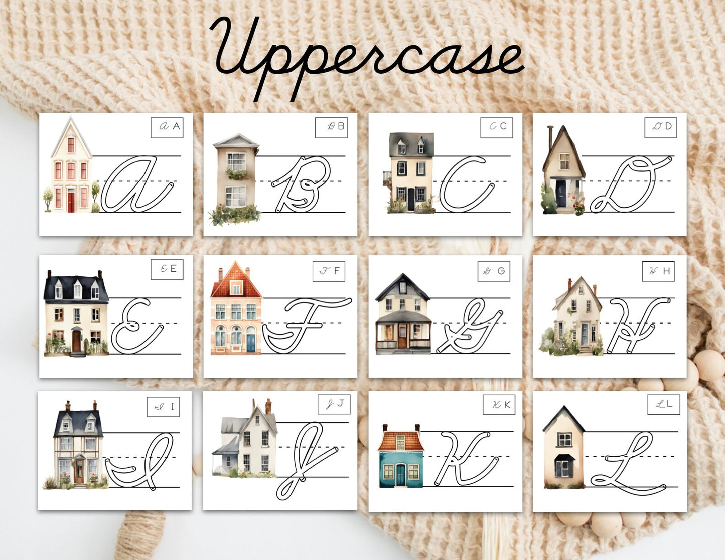 Letter Homes Cursive Formation Pages