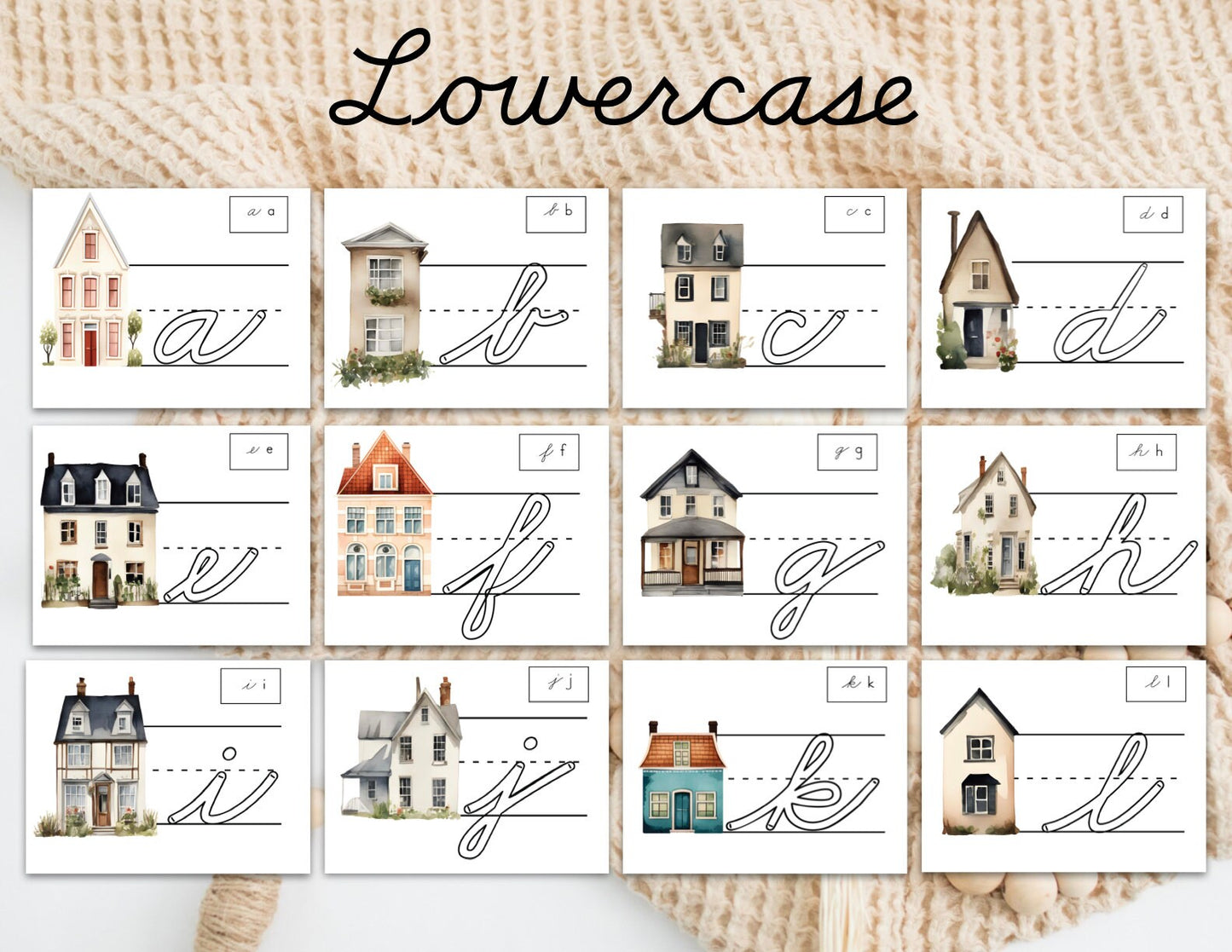 Letter Homes Cursive Formation Pages