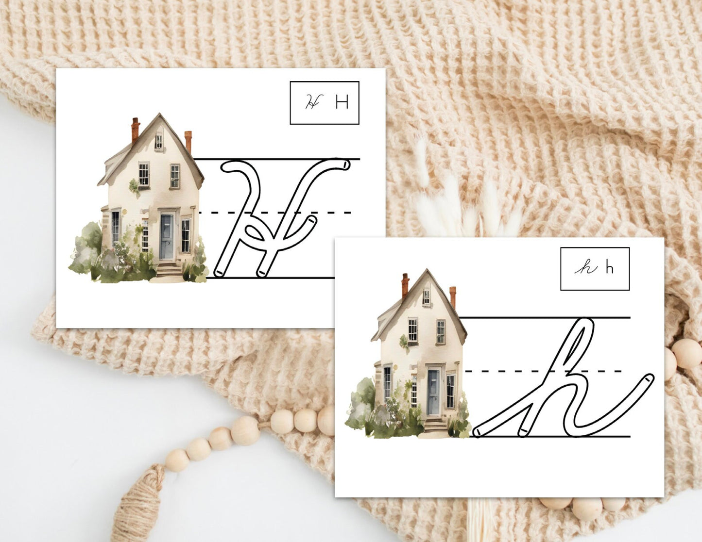 Letter Homes Cursive Formation Pages