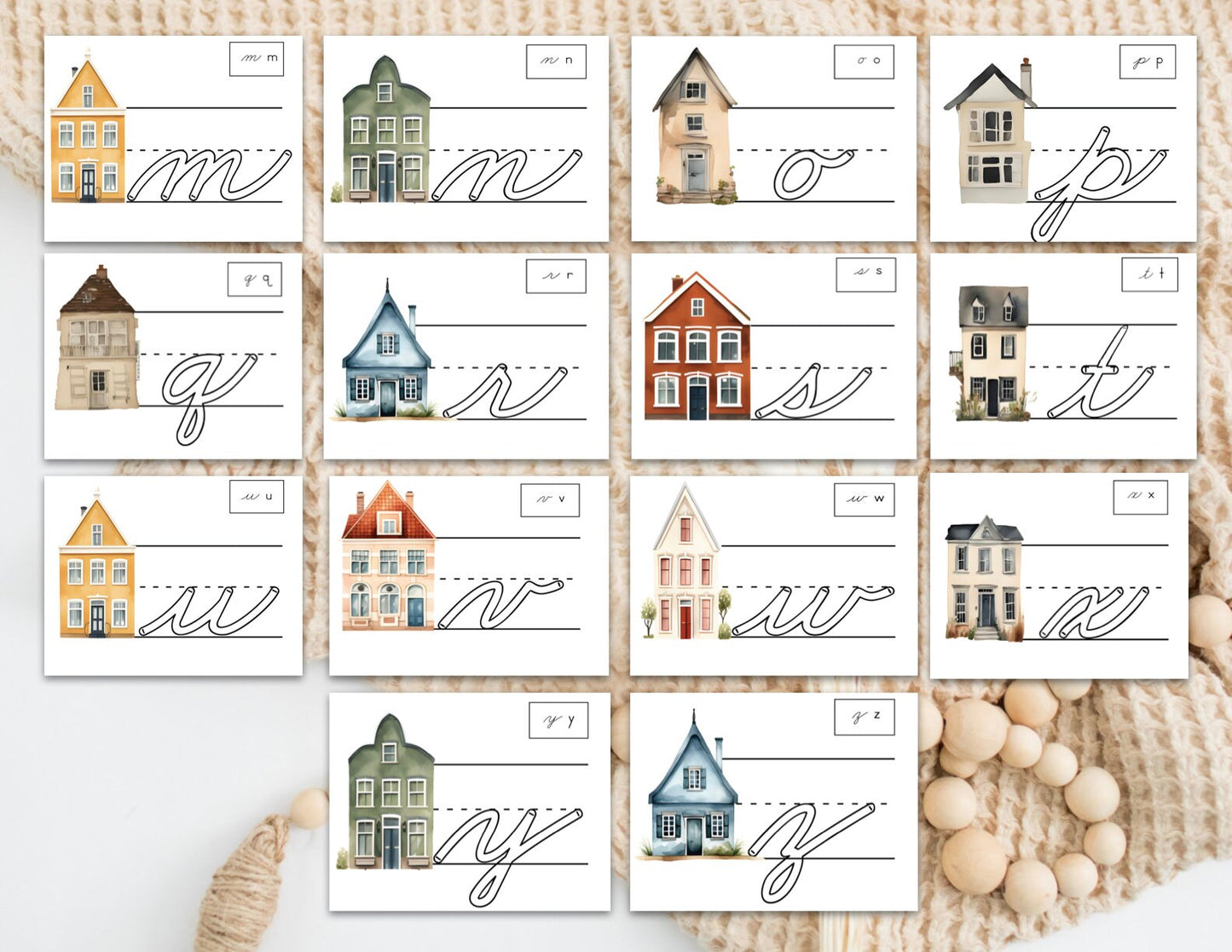 Letter Homes Cursive Formation Pages